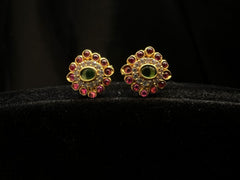 STUDS EARTOPS Eartops 024 MULTI COLOR SCREW STYLE BACK