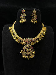 NECKLACE Jalebi 7 KEMPu GOLDEN