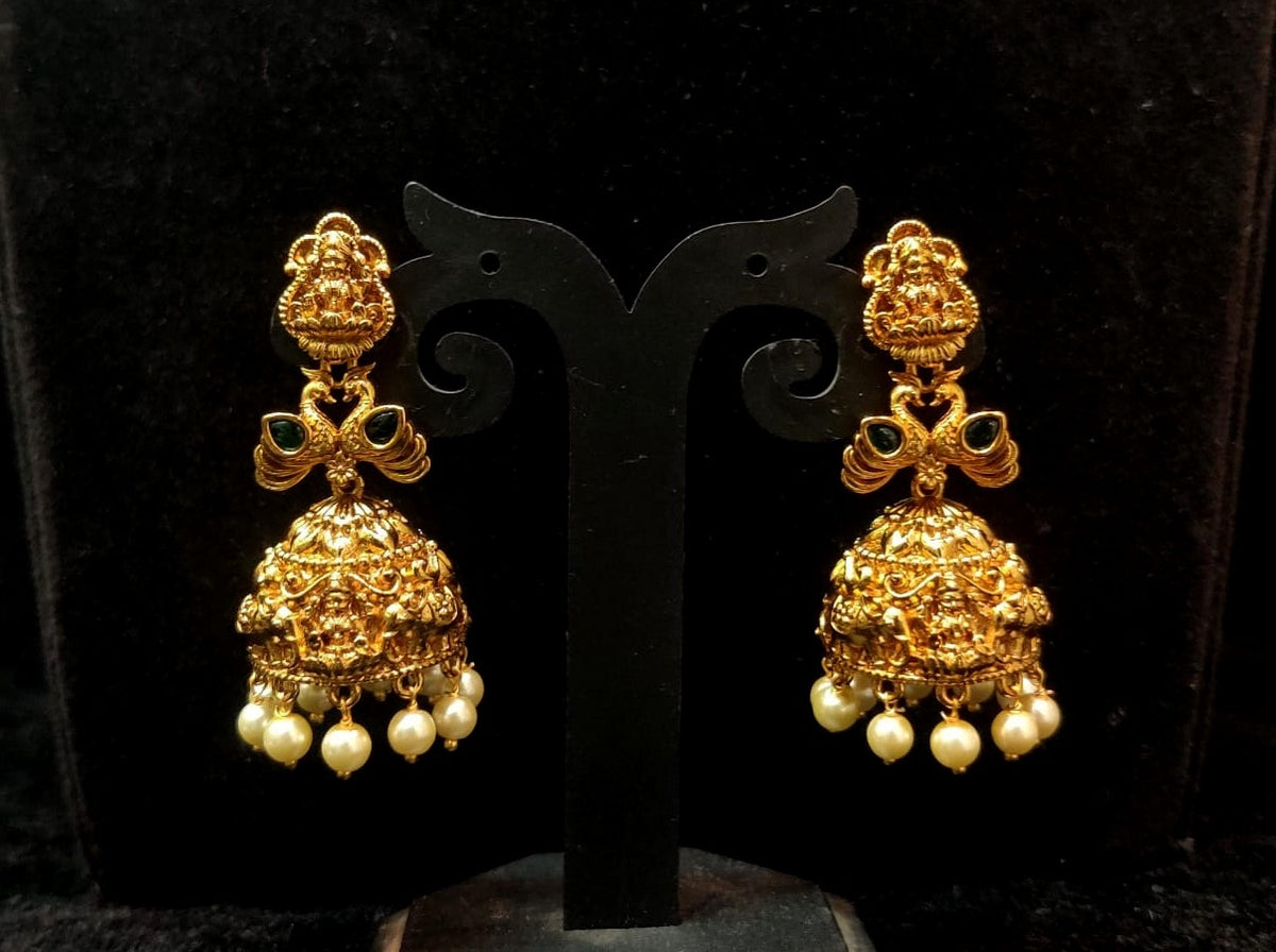 Earring Earrings 200 MATTE NAKSHI EMERALD