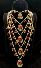 NECKLACE SATHLADA 470 JADAU MULTI COLOR