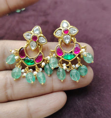 Earring Earrings 173 JADAU WHITE