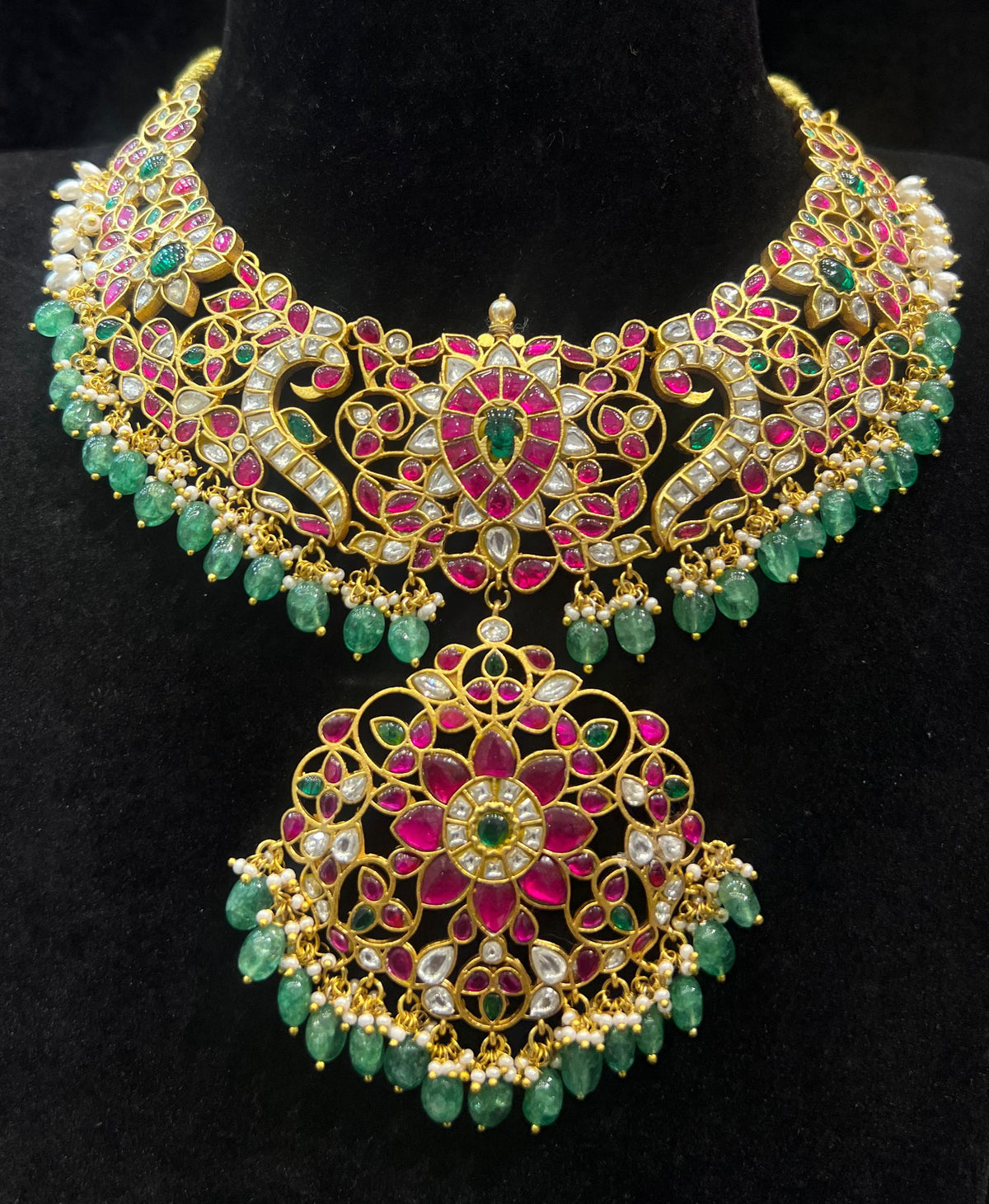 JADAU JADAU NECKLACE SET WITH DROP JA102 JADAU MULTI COLOR