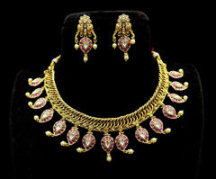 NECKLACE Jalebi 5 KEMPu WHITE