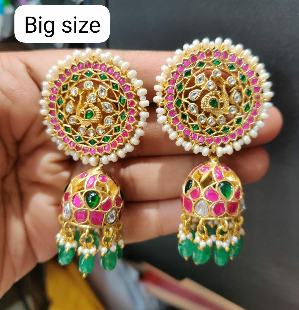 JADAU BRIDAL JHUMKA 060 JADAU MULTI COLOR