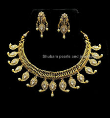 NECKLACE Jalebi 5 KEMPu WHITE