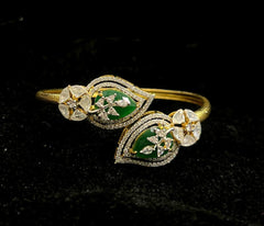 BRACELET/BANGLE OPENABLE KADA 1100 EMERALD Openable