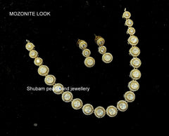 NECKLACE Necklace 552 MOZONITE WHITE