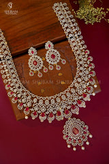 NECKLACE necklace 585 DIAMOND RUBY