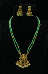 NECKLACE LAXMI PENDANT IN NAKSHI BEADS NE537